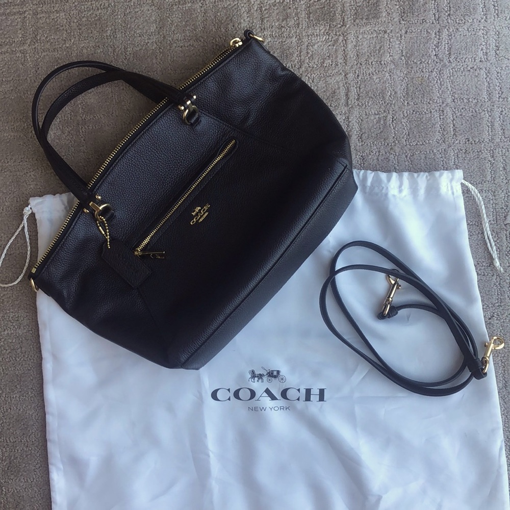 NWOT Coach prairie satchel cross body bag with duster